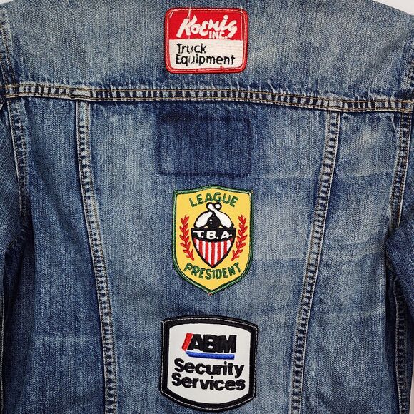 Talley HTF Patch Denim Jacket Size S NWOT - Picture 5 of 11